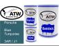 Preview: Porsche, Blue Turquoise, 3AR / J1: 500ml Lackdose + 500ml Klarlack + 250ml Härter - Set, von ATW Autoteile West.